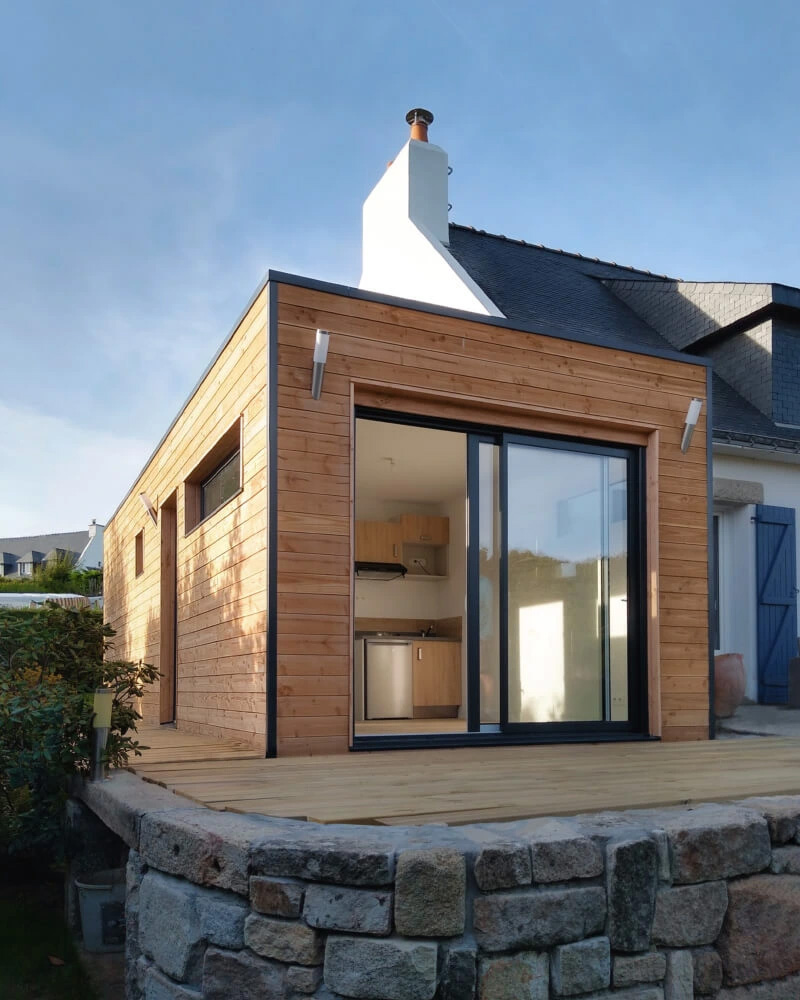 wood studio extension en bois Rennes